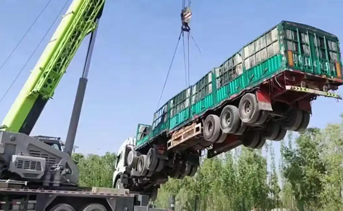 友好区道路脱困救援案例